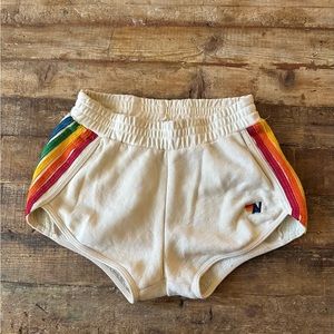 Cream Aviator Nation “sweatshorts” never worn!